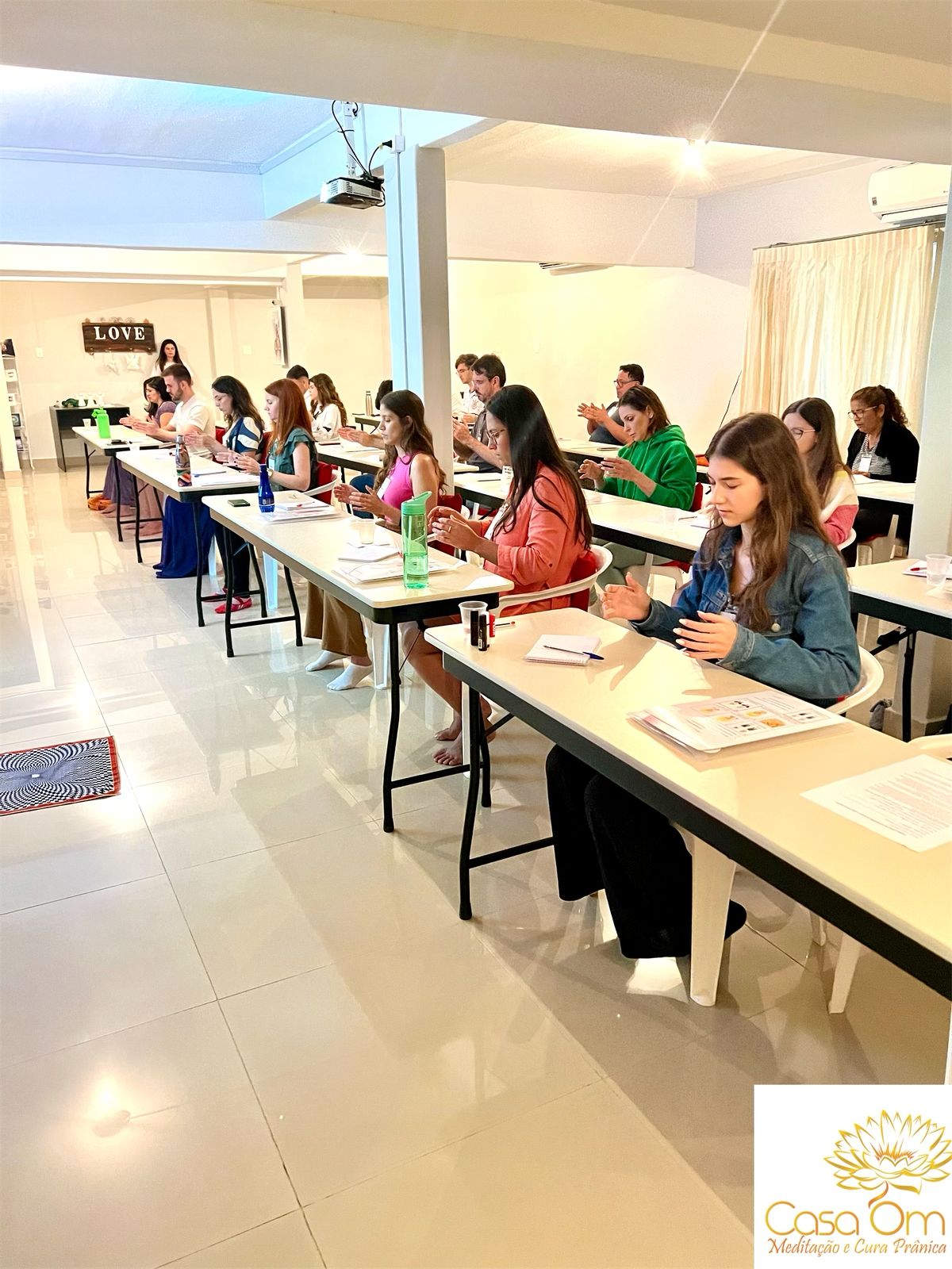 Turma reunida ao final do curso