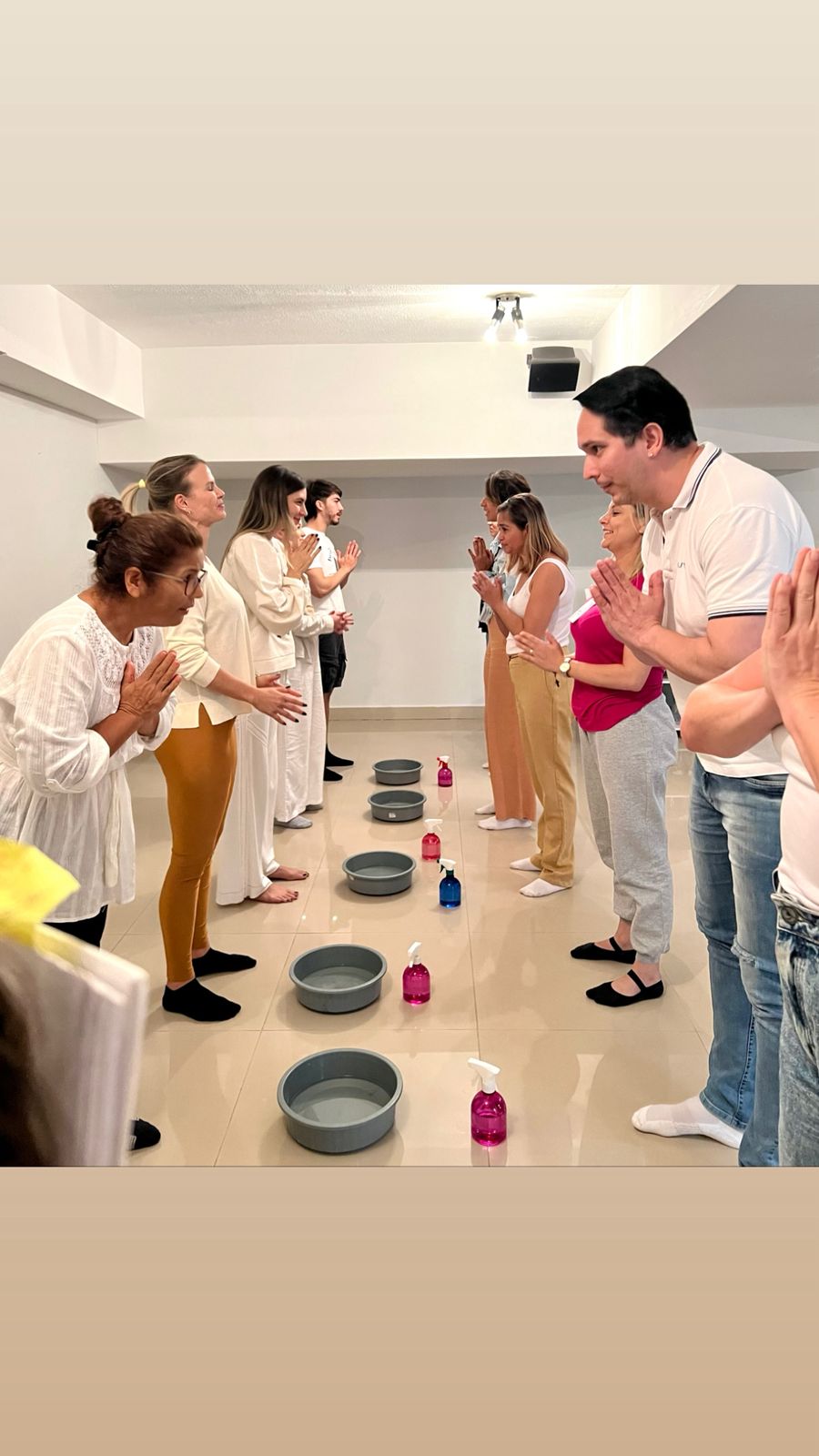 Alunos em prática